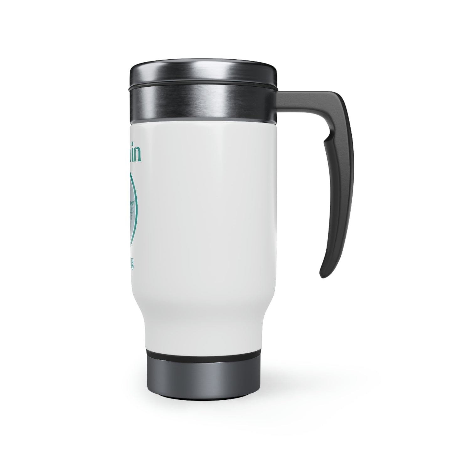 Balm'in BABE  Stainless Steel Travel Mug with Handle, 14oz