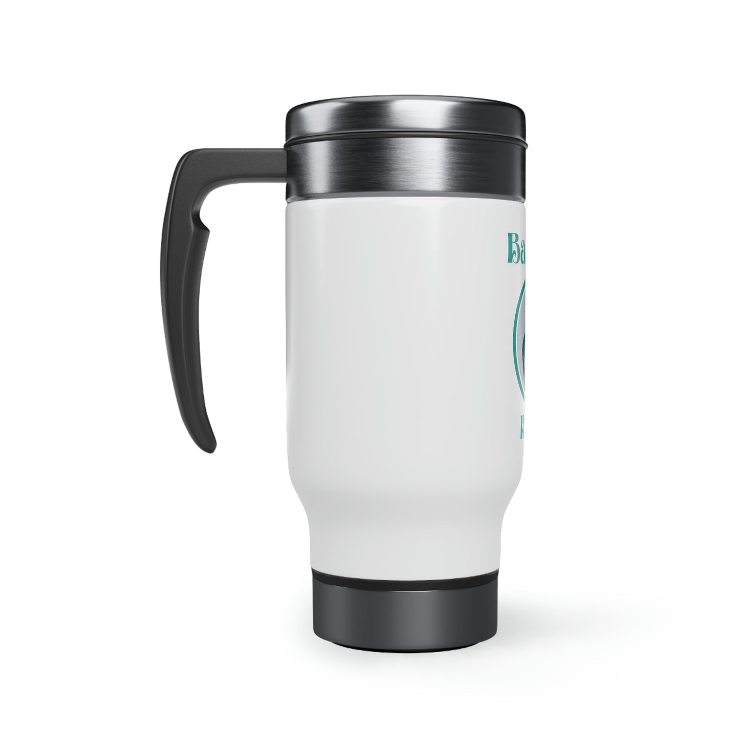 Balm'in BABE  Stainless Steel Travel Mug with Handle, 14oz